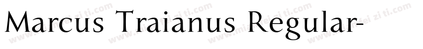 Marcus Traianus Regular字体转换